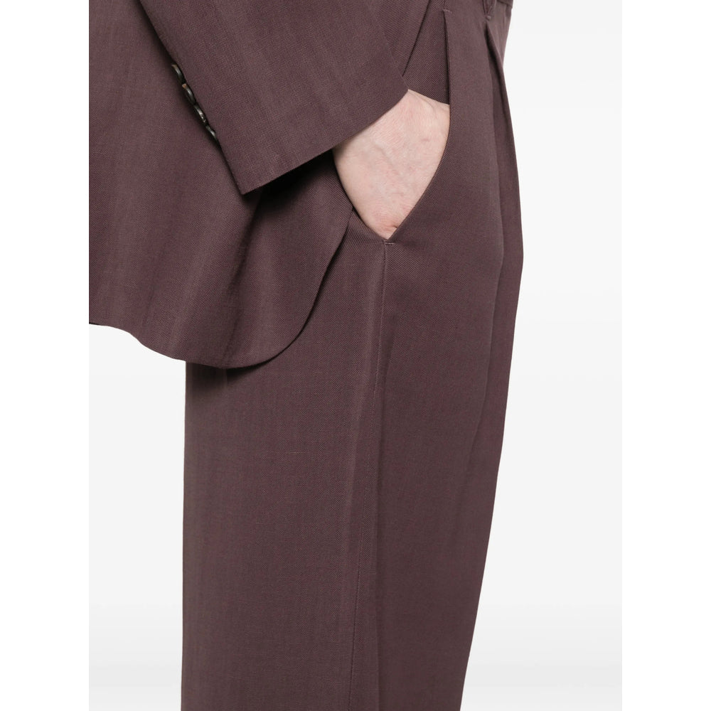 Brunello Cucinelli Purple Trousers - Straight Trousers Women BRUNELLO CUCINELLI
