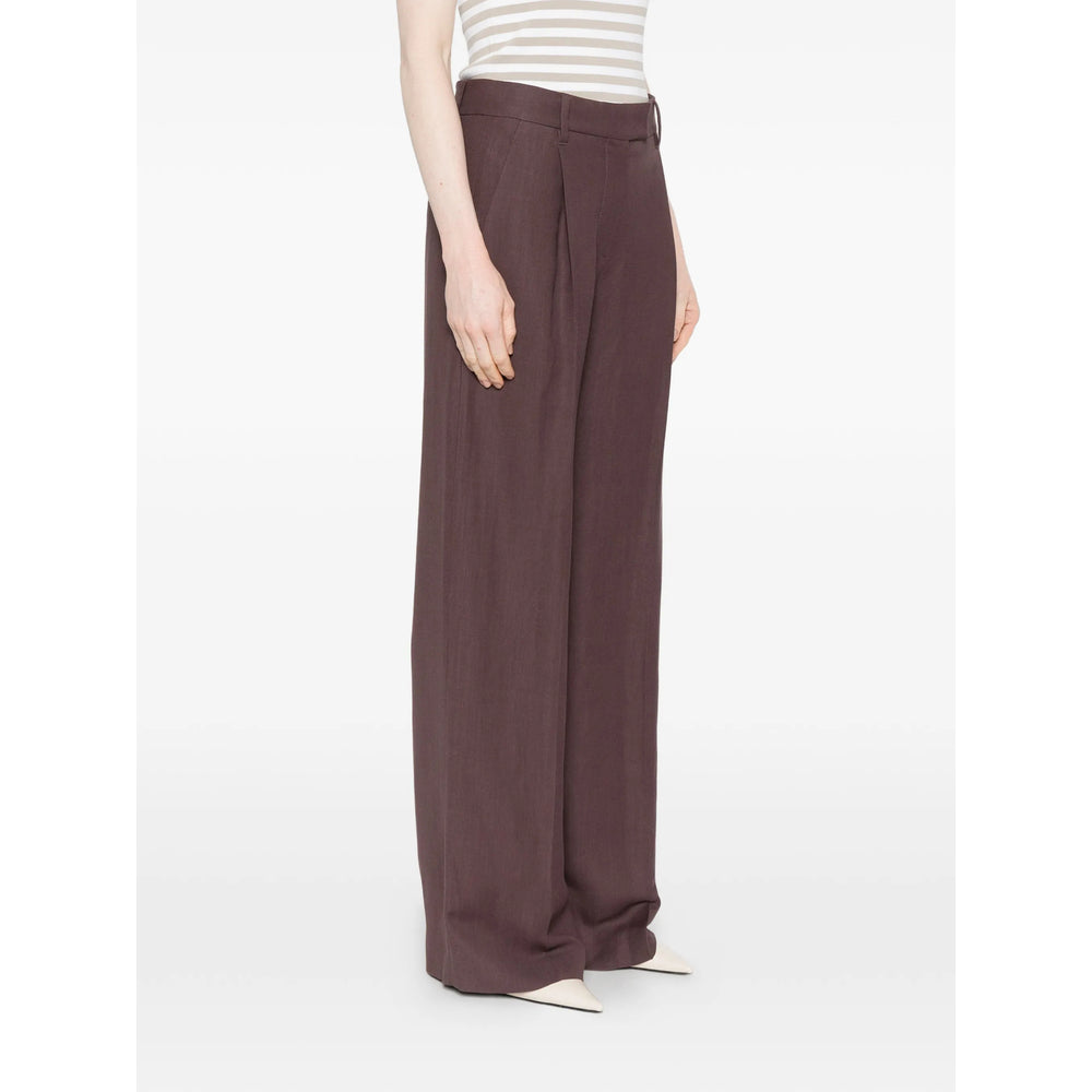 Brunello Cucinelli Purple Trousers - Straight Trousers Women BRUNELLO CUCINELLI