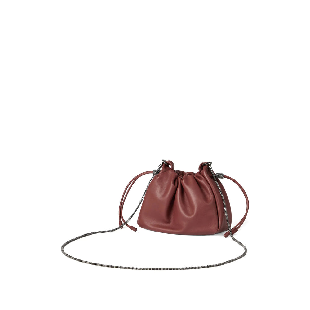 Brunello Cucinelli Red Bucket Bags Women BRUNELLO CUCINELLI