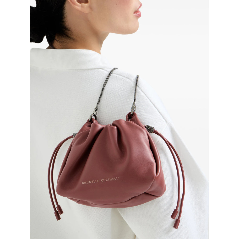 Brunello Cucinelli Red Bucket Bags Women BRUNELLO CUCINELLI