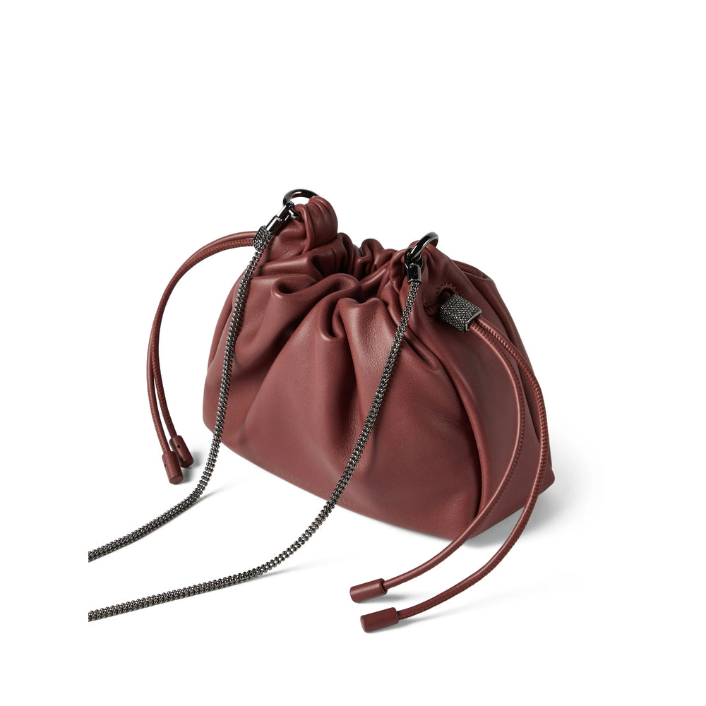 Brunello Cucinelli Red Bucket Bags Women BRUNELLO CUCINELLI