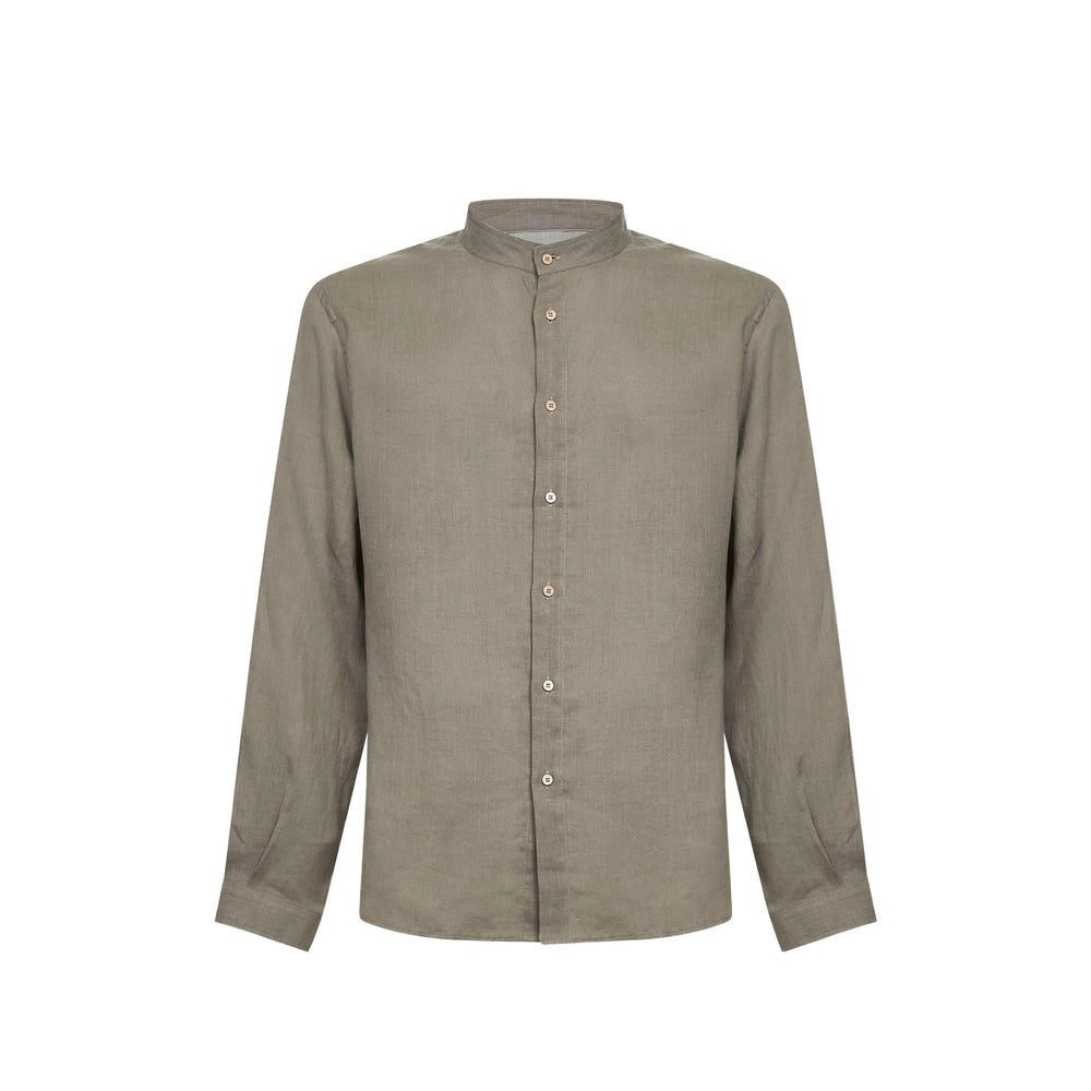 Brunello Cucinelli Grey Shirts Men BRUNELLO CUCINELLI