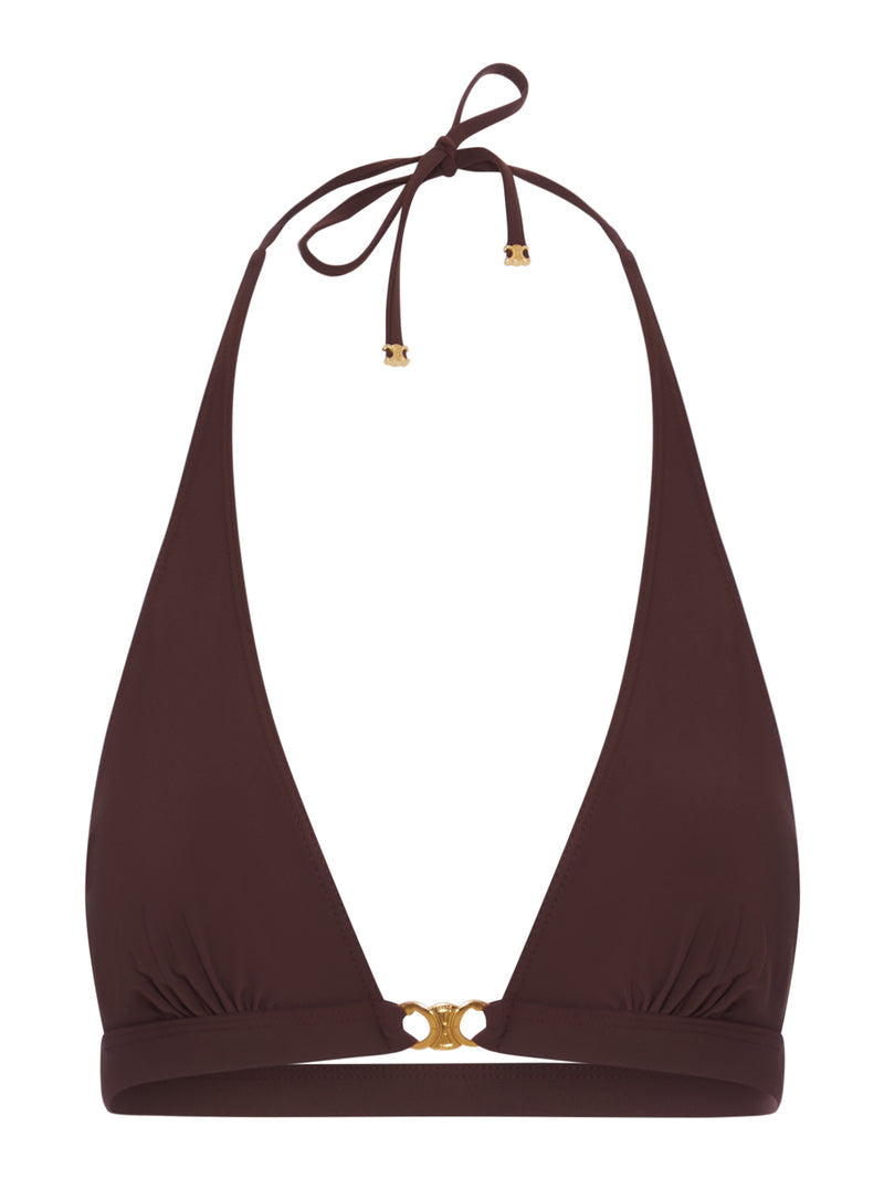 Celine Women Triomphe Triangle Top In Matte Jersey CELINE