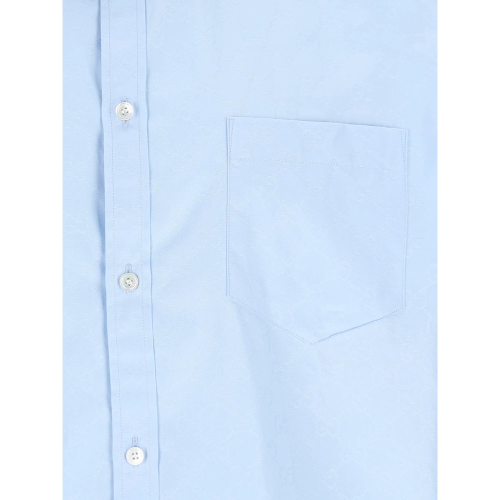Gucci Blue Shirts Men GUCCI
