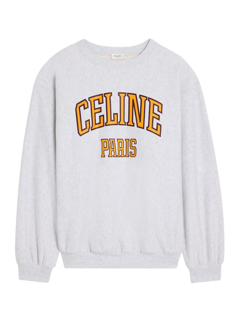 Celine Women Wide Cotton Fleece Sweatshirt CELINE