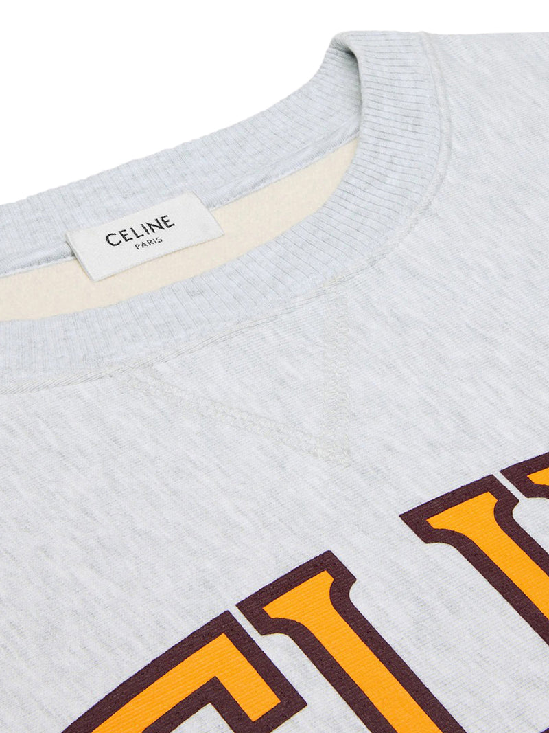 Celine Women Wide Cotton Fleece Sweatshirt CELINE