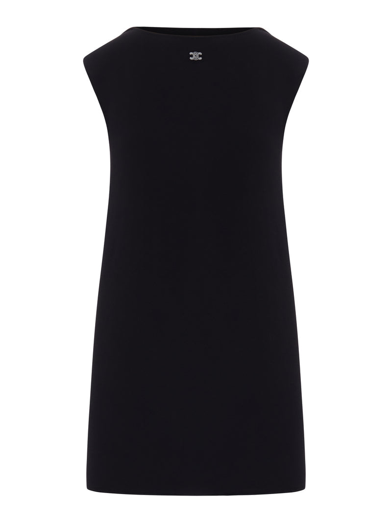 Celine Women Wool Blend Dress With Triomphe Logo CELINE