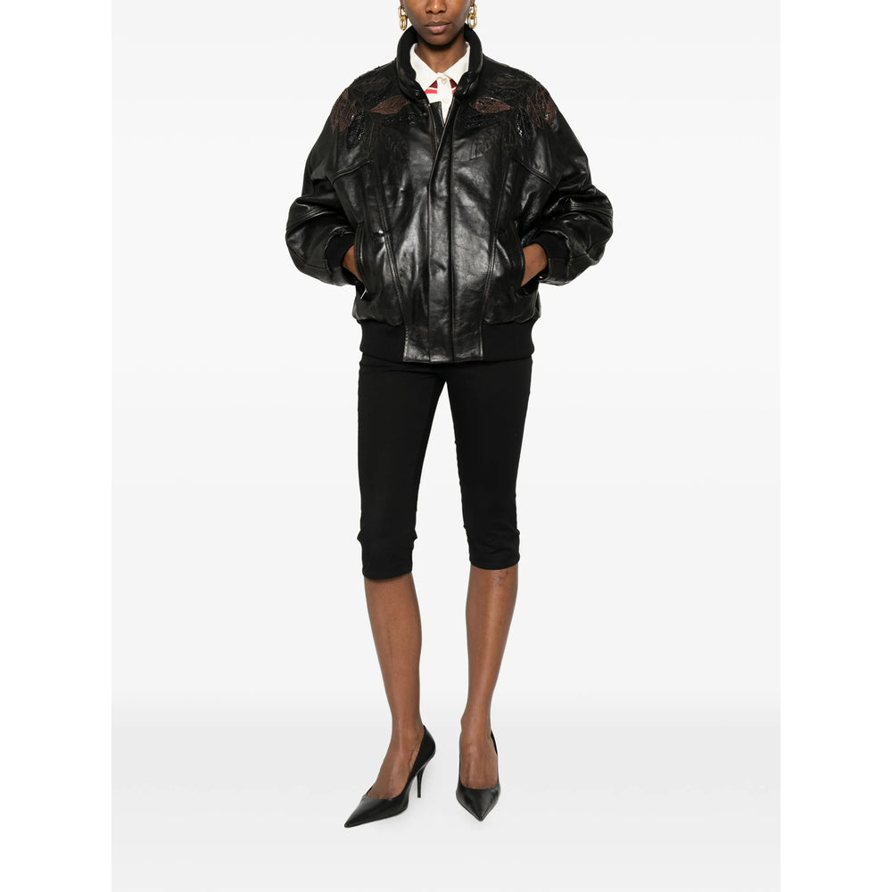 Gucci Brown Jackets - Leather Jackets Women GUCCI