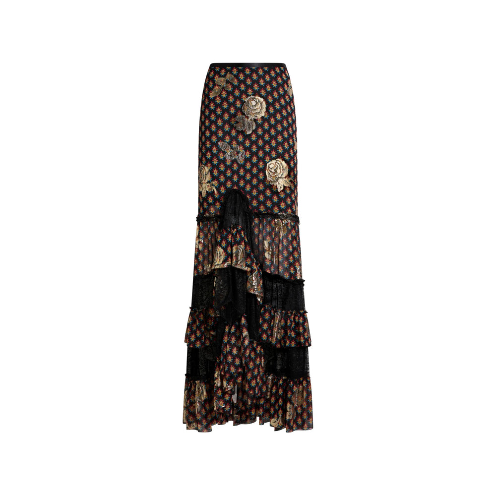 Etro Black Skirts - Asymmetric & Draped Skirts Women ETRO