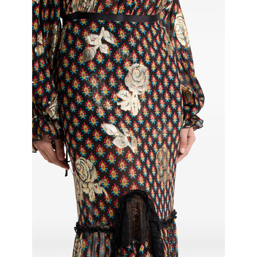 Etro Black Skirts - Asymmetric & Draped Skirts Women ETRO