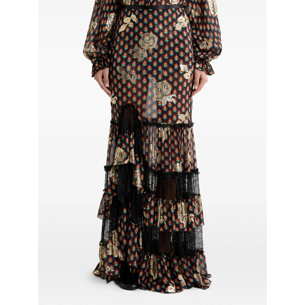 Etro Black Skirts - Asymmetric & Draped Skirts Women ETRO
