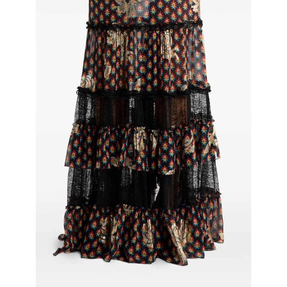 Etro Black Skirts - Asymmetric & Draped Skirts Women ETRO