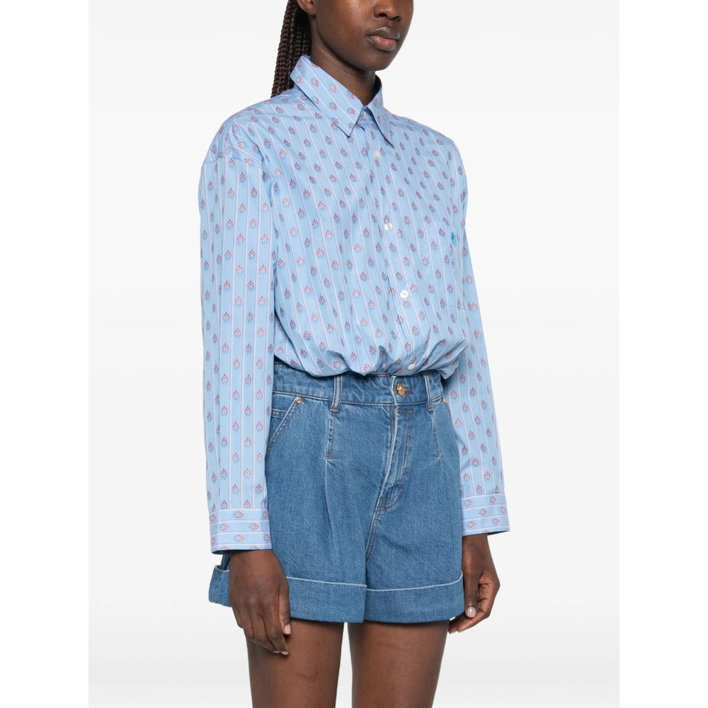 Etro Blue Tops - Shirts Women ETRO