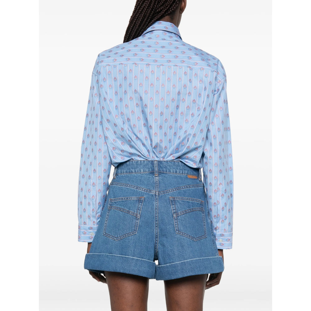 Etro Blue Tops - Shirts Women ETRO