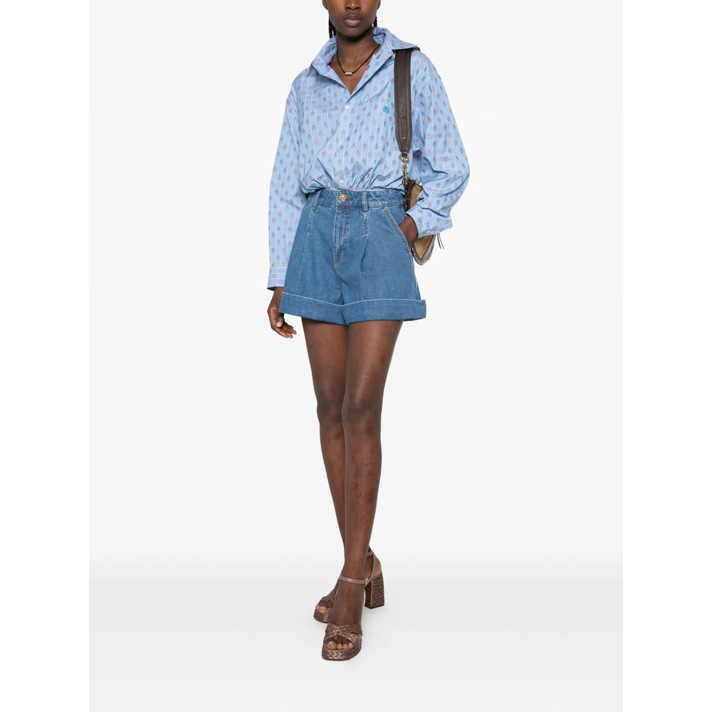 Etro Blue Tops - Shirts Women ETRO