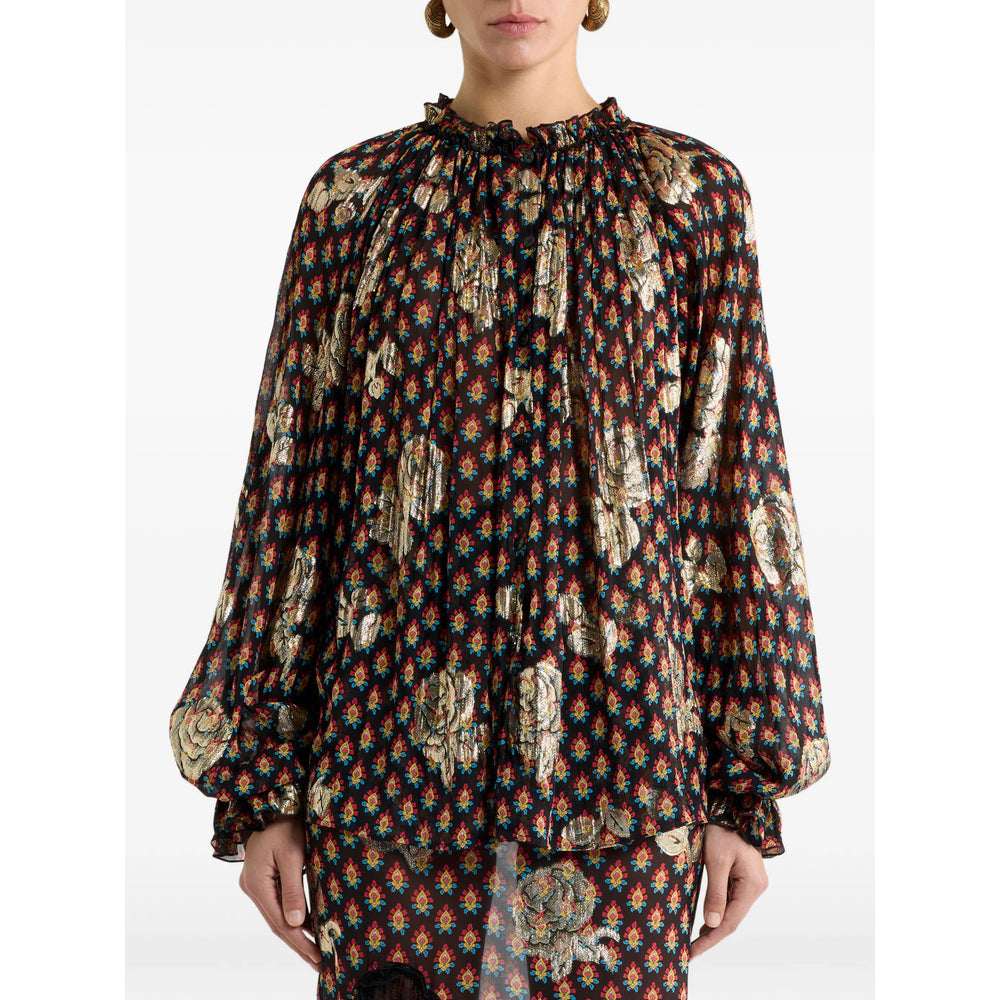 Etro Black Tops - Blouses Women ETRO