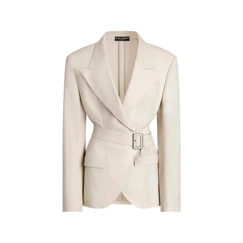Dolce & Gabbana Neutrals Jackets - Fitted Jackets Women DOLCE & GABBANA