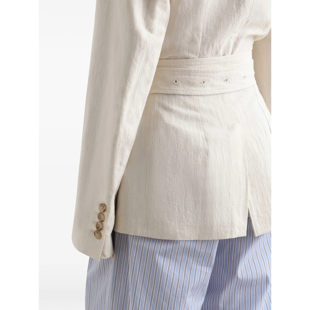 Dolce & Gabbana Neutrals Jackets - Fitted Jackets Women DOLCE & GABBANA