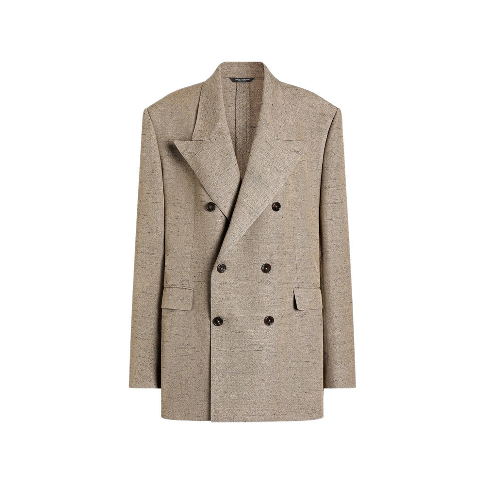 Dolce & Gabbana Neutrals Jackets - Oversized Jackets Women