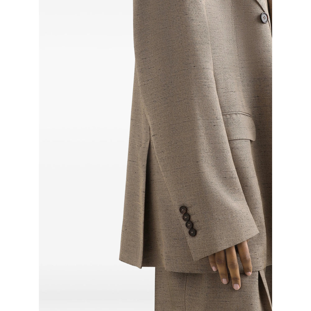 Dolce & Gabbana Neutrals Jackets - Oversized Jackets Women