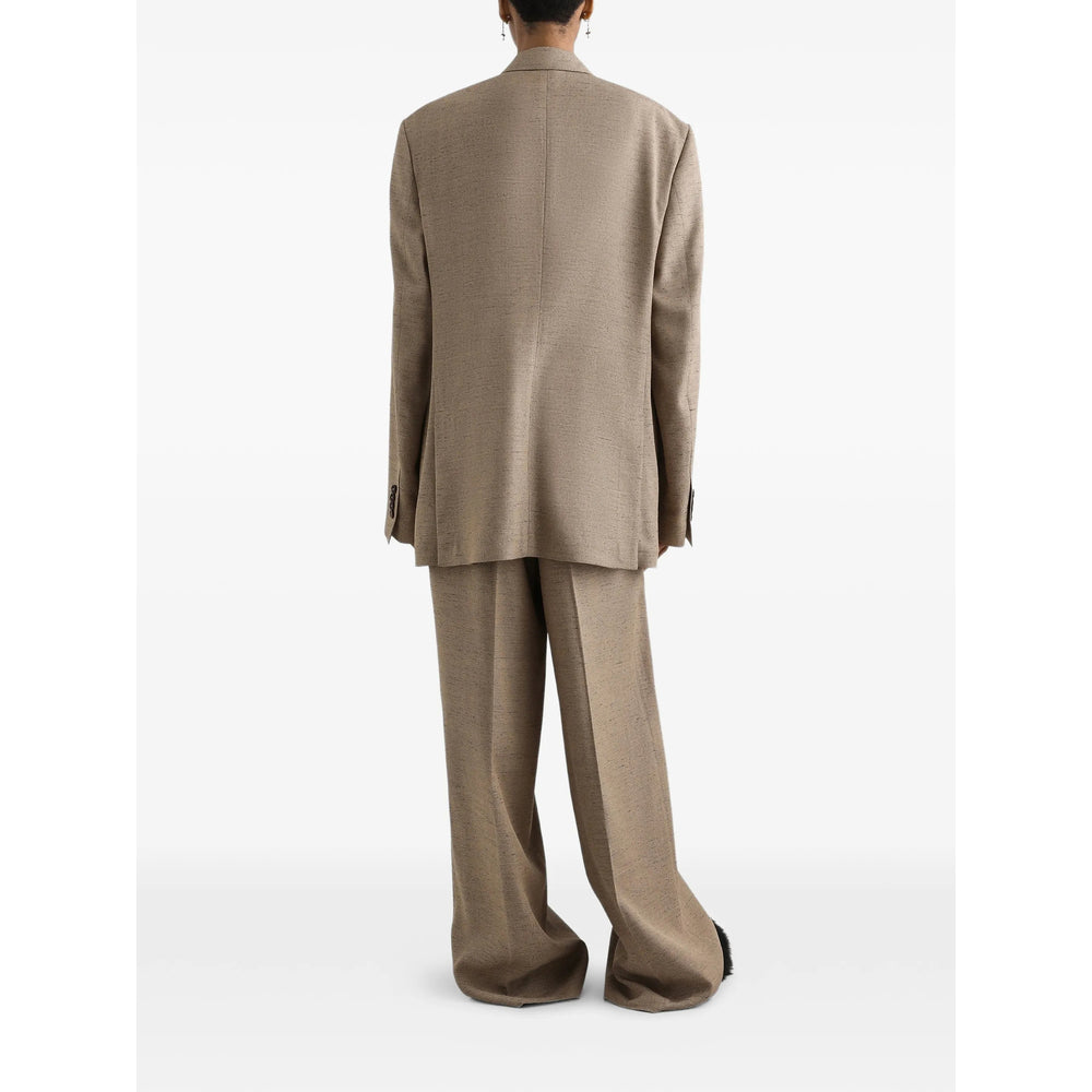 Dolce & Gabbana Neutrals Jackets - Oversized Jackets Women