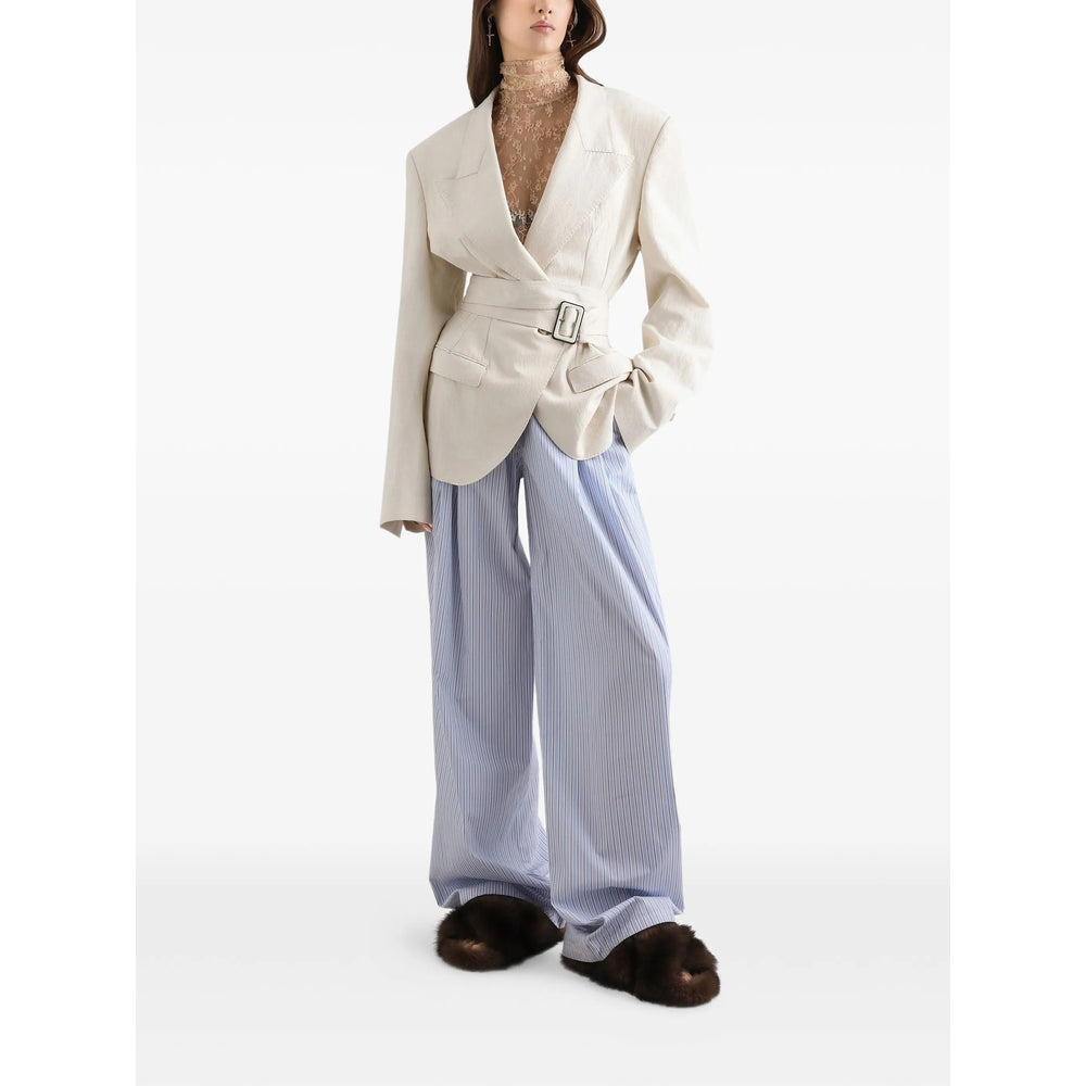 Dolce & Gabbana Blue Trousers - Palazzo Pants Women DOLCE & GABBANA