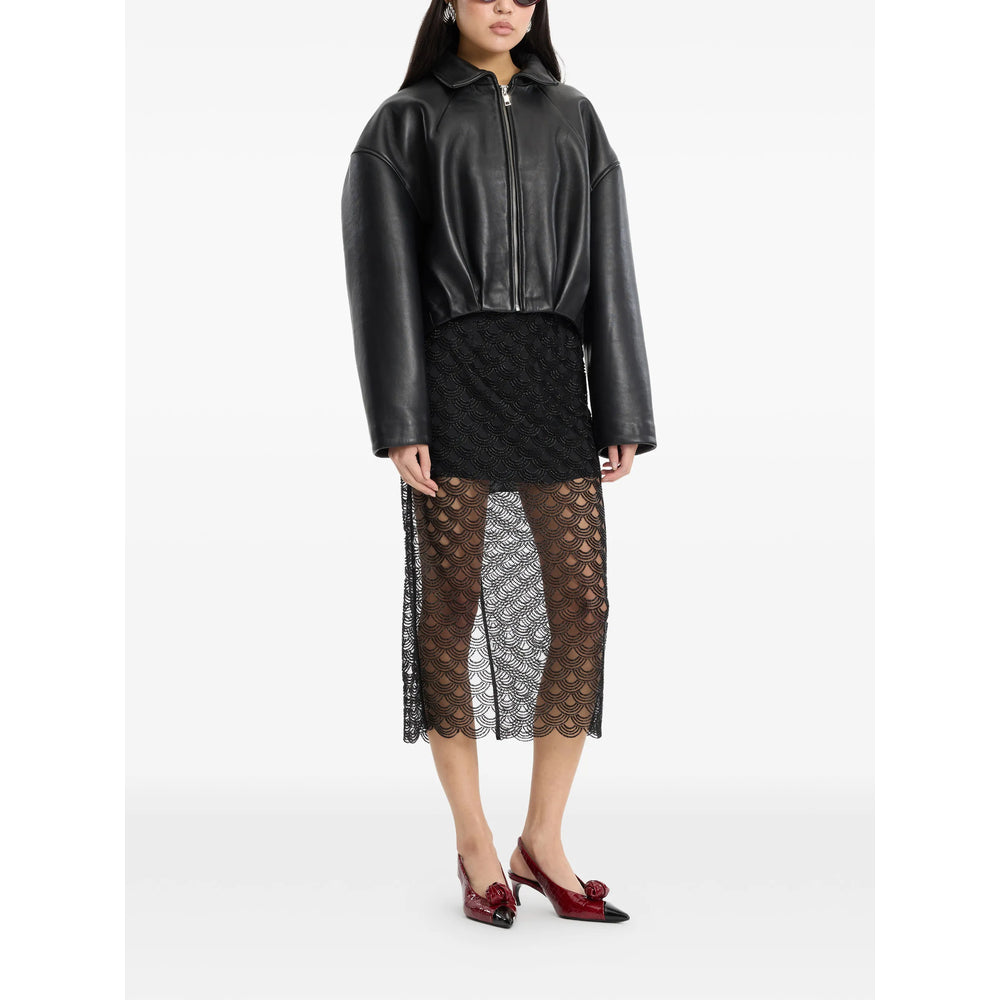 Rotate Black Jackets - Leather Jackets Women ROTATE