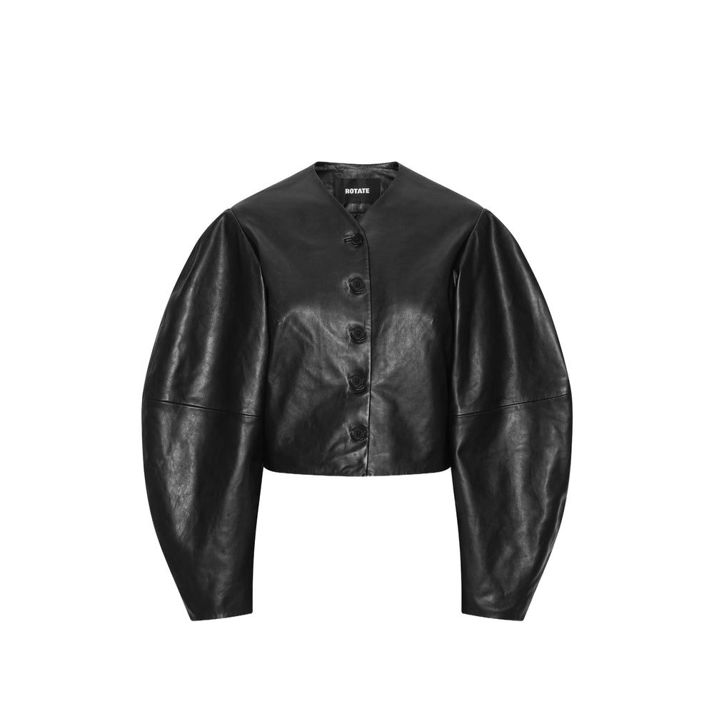 Rotate Black Jackets - Leather Jackets Women ROTATE