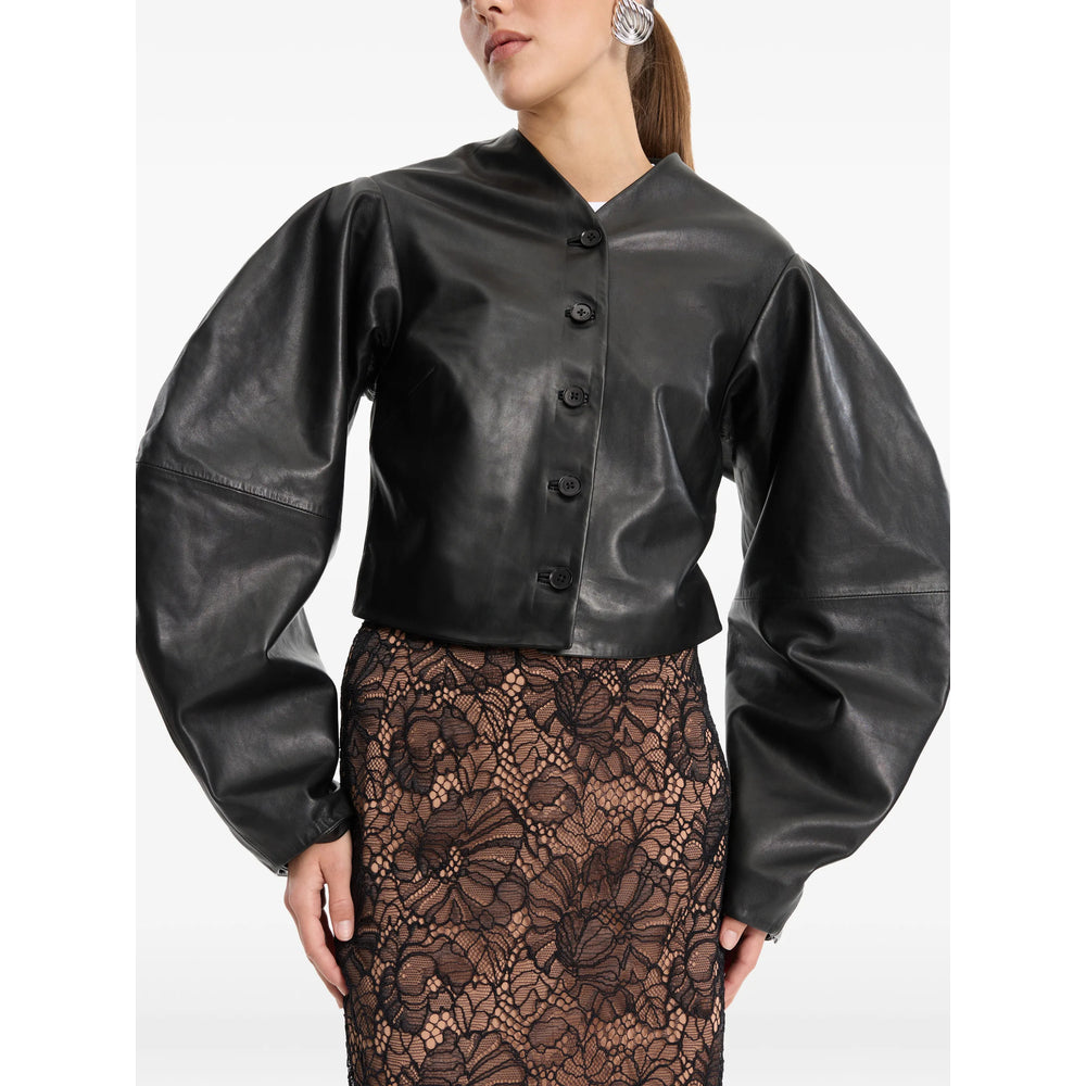 Rotate Black Jackets - Leather Jackets Women ROTATE