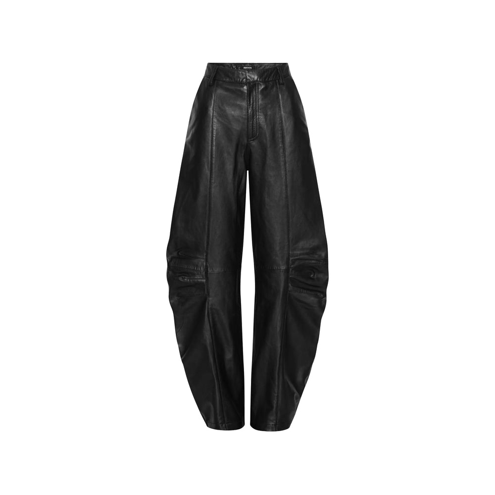 Rotate Black Trousers - Straight Trousers Women ROTATE