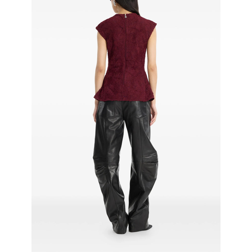 Rotate Black Trousers - Straight Trousers Women ROTATE