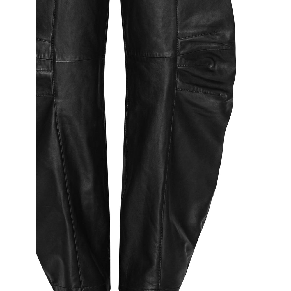 Rotate Black Trousers - Straight Trousers Women ROTATE