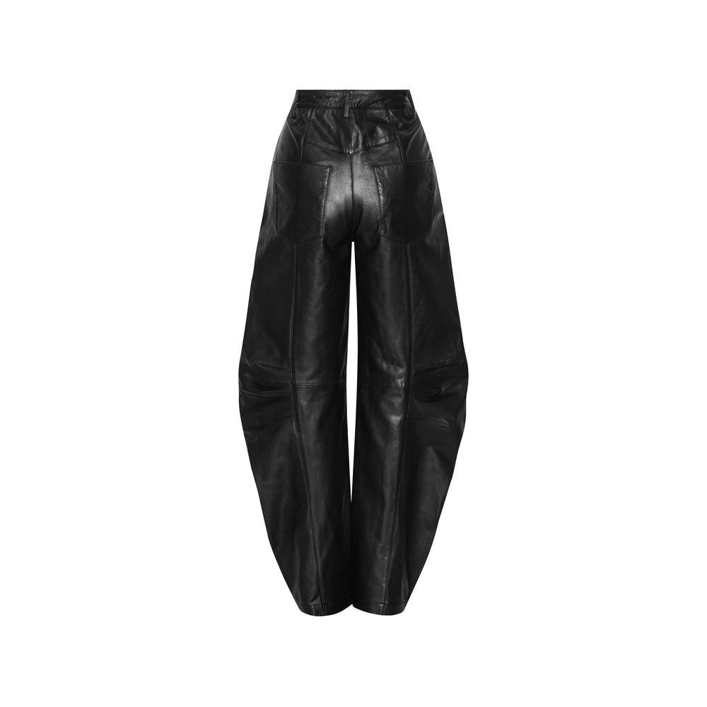 Rotate Black Trousers - Straight Trousers Women ROTATE