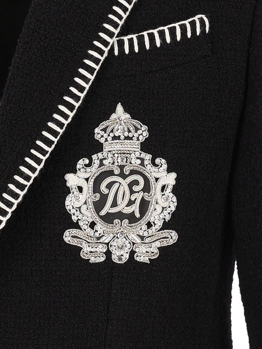 Dolce & Gabbana Men Single-Breasted Blazer With Embroidery DOLCE & GABBANA