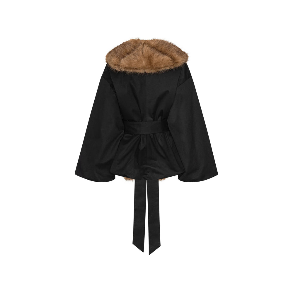 Rotate Black Jackets - Faux Fur & Shearling Jackets Women