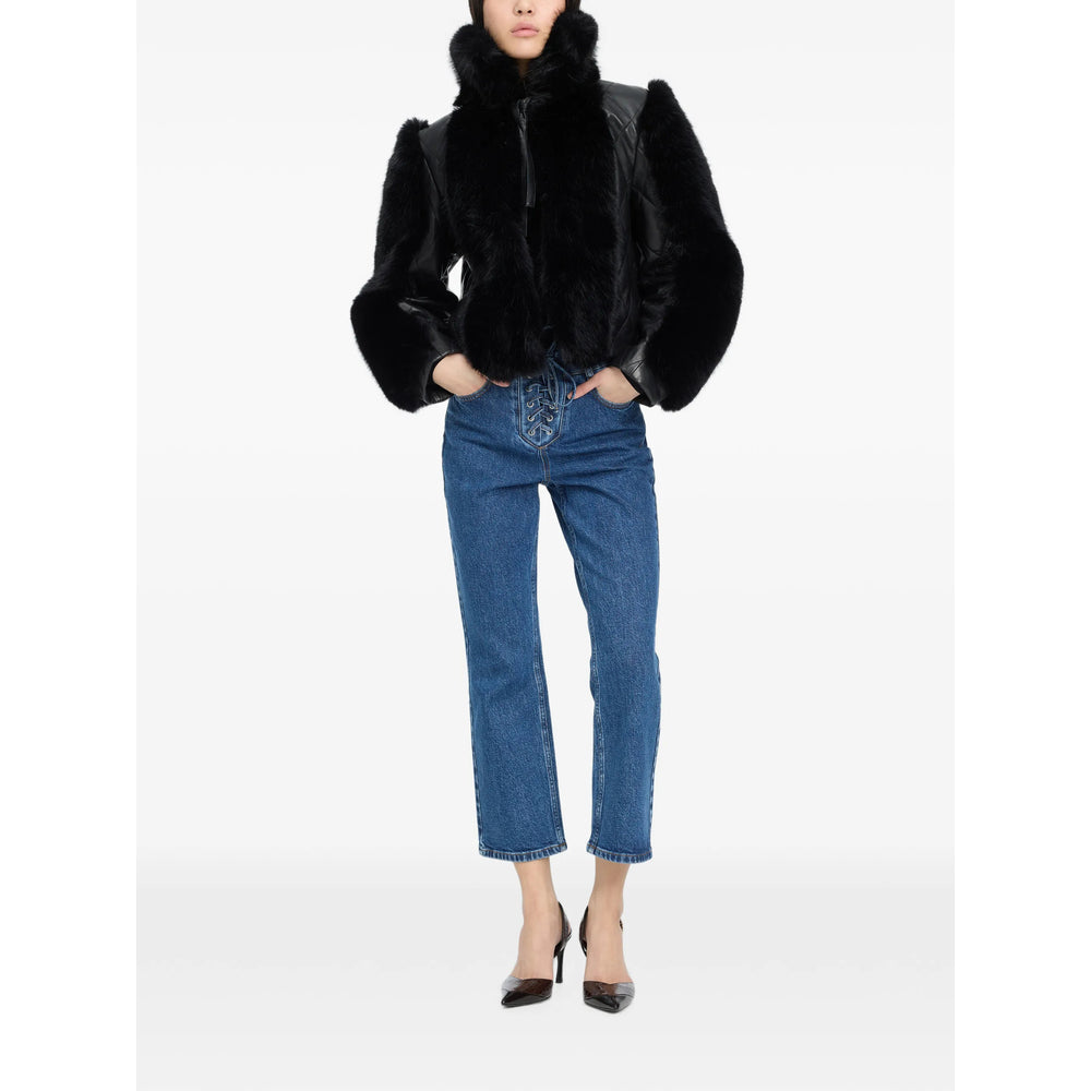 Rotate Black Jackets - Faux Fur & Shearling Jackets Women ROTATE