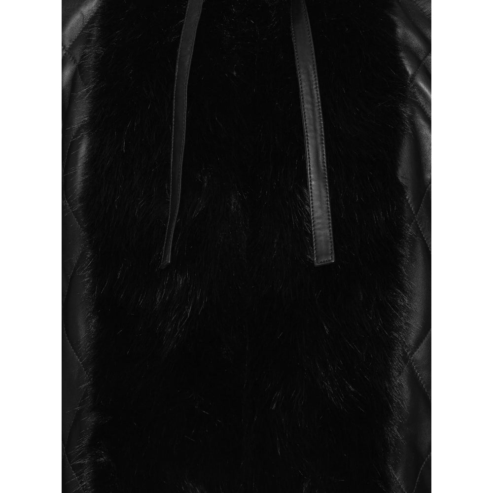 Rotate Black Jackets - Faux Fur & Shearling Jackets Women ROTATE