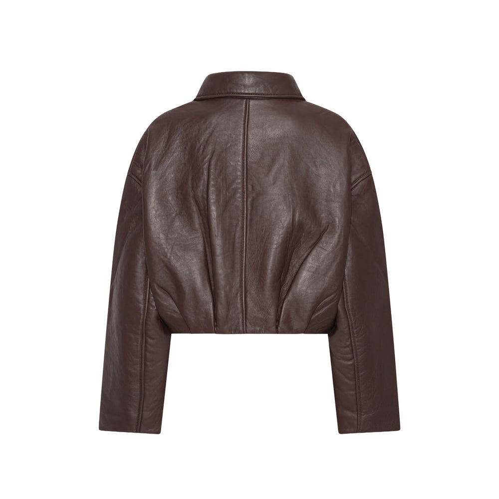 Rotate Brown Jackets - Cropped Jackets Women ROTATE