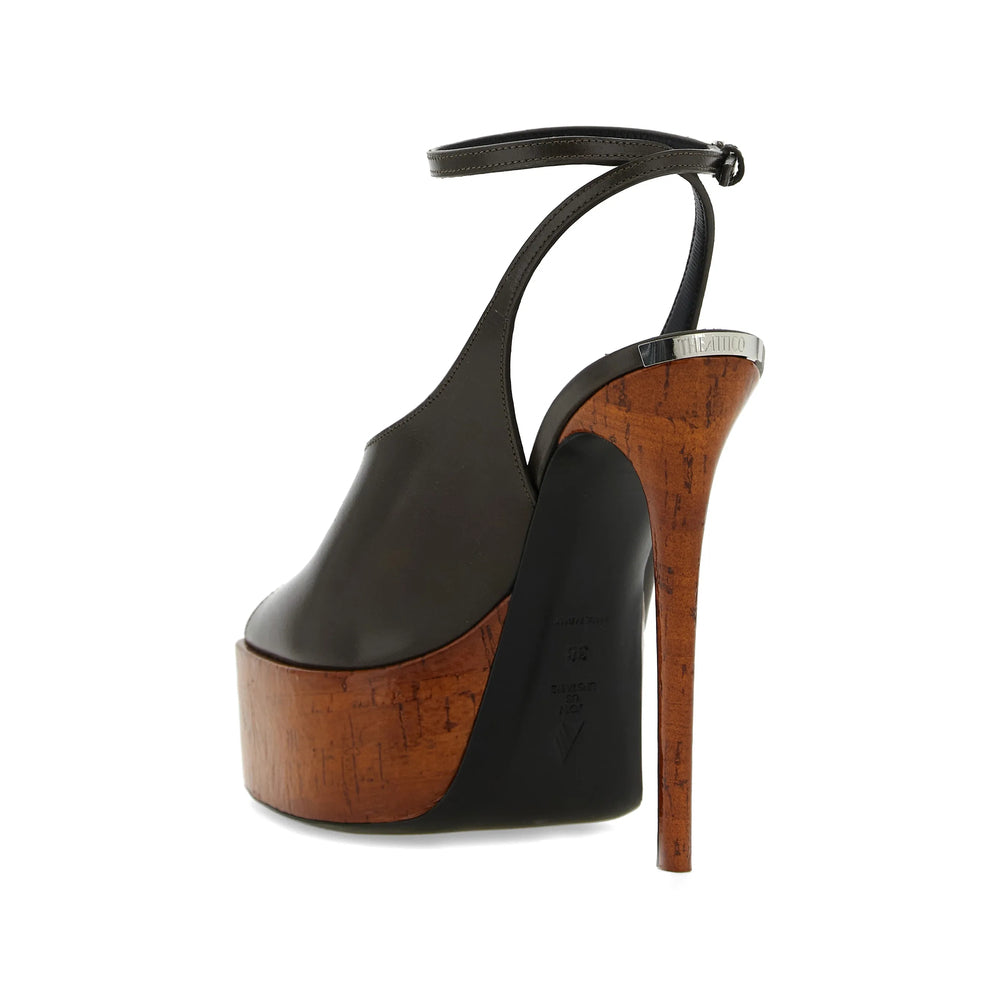The Attico Brown Shoes Women THE ATTICO