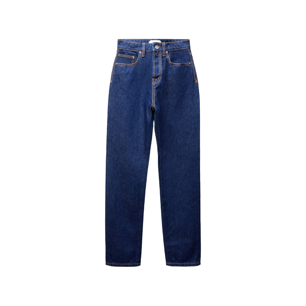Versace Blue Denim - Straight-Leg Jeans Women VERSACE