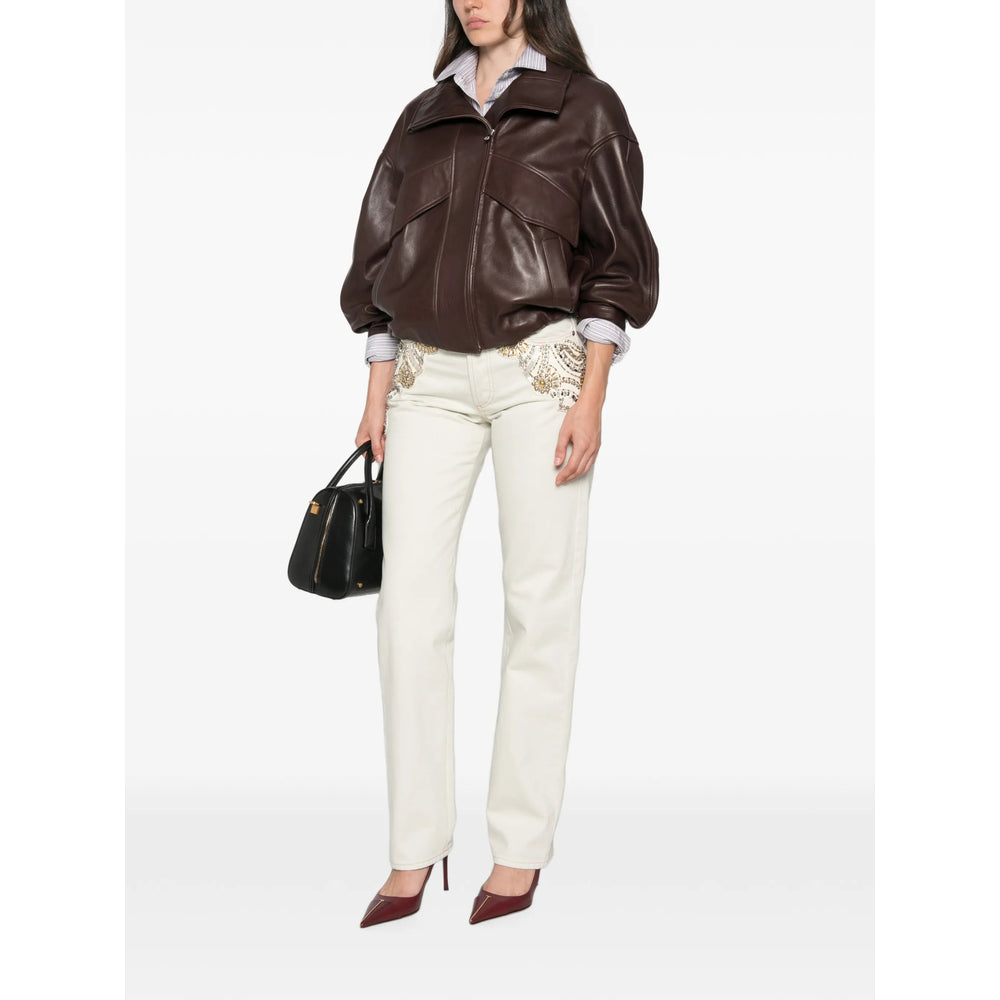 Versace Blue Denim - Straight-Leg Jeans Women VERSACE