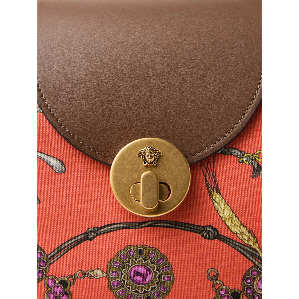 Versace Red Tote Bags Women VERSACE