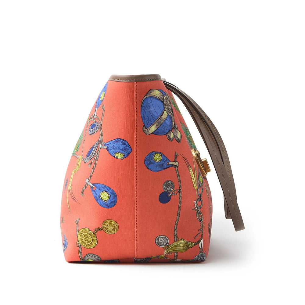Versace Red Tote Bags Women VERSACE