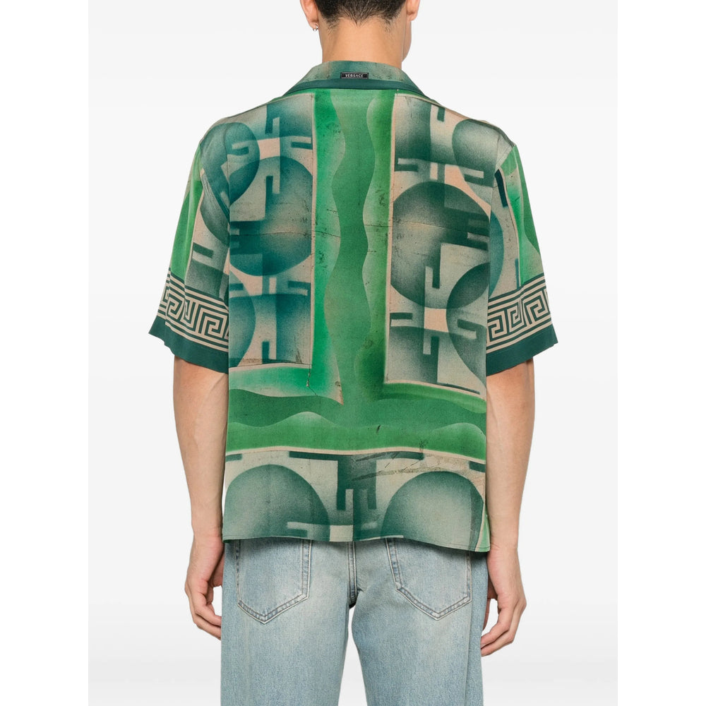 Versace Green Shirts Men VERSACE