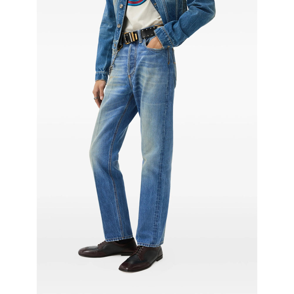 Versace Blue Denim - Regular & Straight-Leg Jeans Men VERSACE