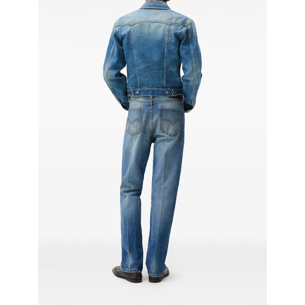 Versace Blue Denim - Regular & Straight-Leg Jeans Men VERSACE