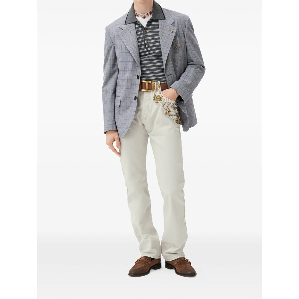 Versace Grey Denim - Regular & Straight-Leg Jeans Men VERSACE