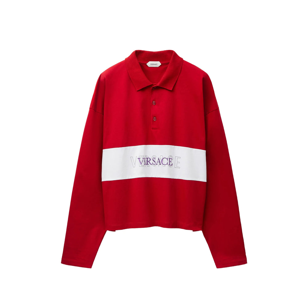 Versace Red Polo Shirts Men VERSACE