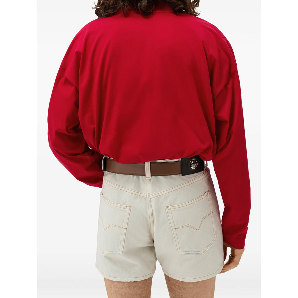 Versace Red Polo Shirts Men VERSACE