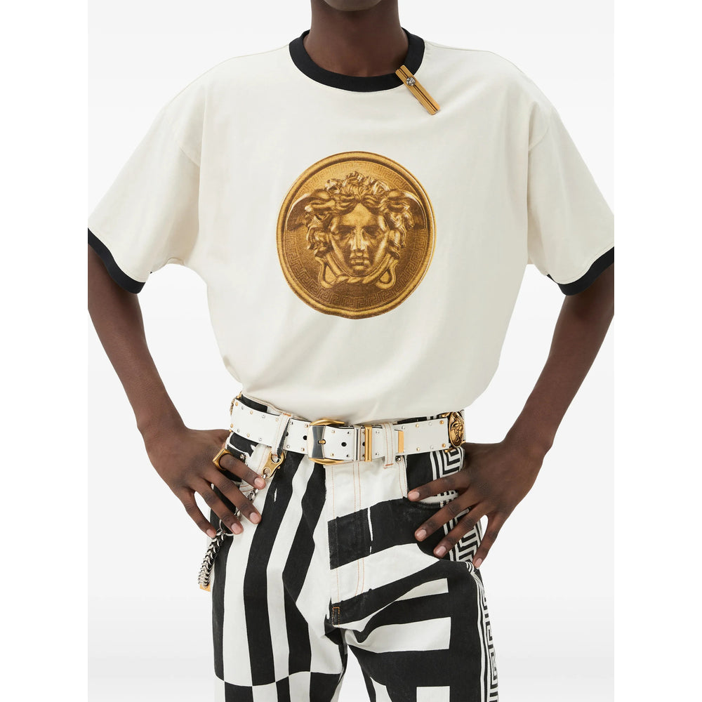 Versace White T-Shirts & Vests - T-Shirts Men VERSACE